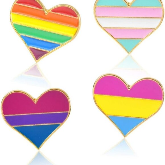 Love is Love Theme Enamel Lapel Pin Brooch Badge - Picture 4 of 6